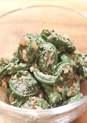 こごみのクルミ和えの作り方☆春の山菜-レシピのメイン写真