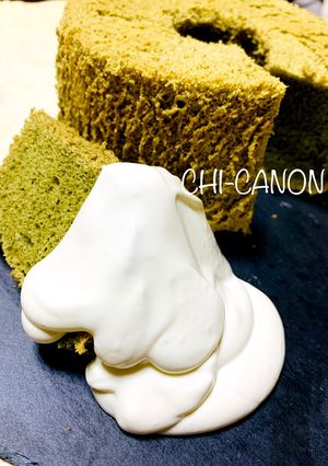 グルテンフリー §よもぎシフォンケーキ-レシピのメイン写真