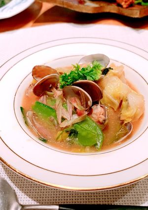 ☆春キャベツの味噌バター煮込み-レシピのメイン写真