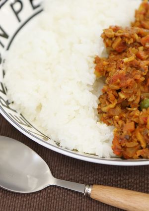 しいたけのキーマカレー-レシピのメイン写真