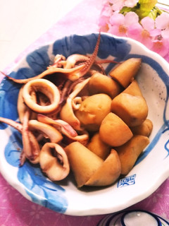 簡単★時短☆イカと里芋の煮物風-レシピのメイン写真