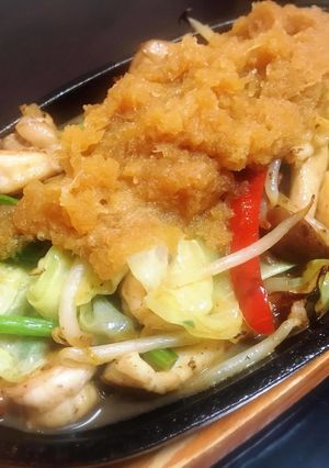 ☆大根パワー☆五目鉄板焼の大根おろしがけ-レシピのメイン写真