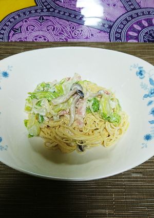 春キャベツとクリームチーズのサラスパ-レシピのメイン写真