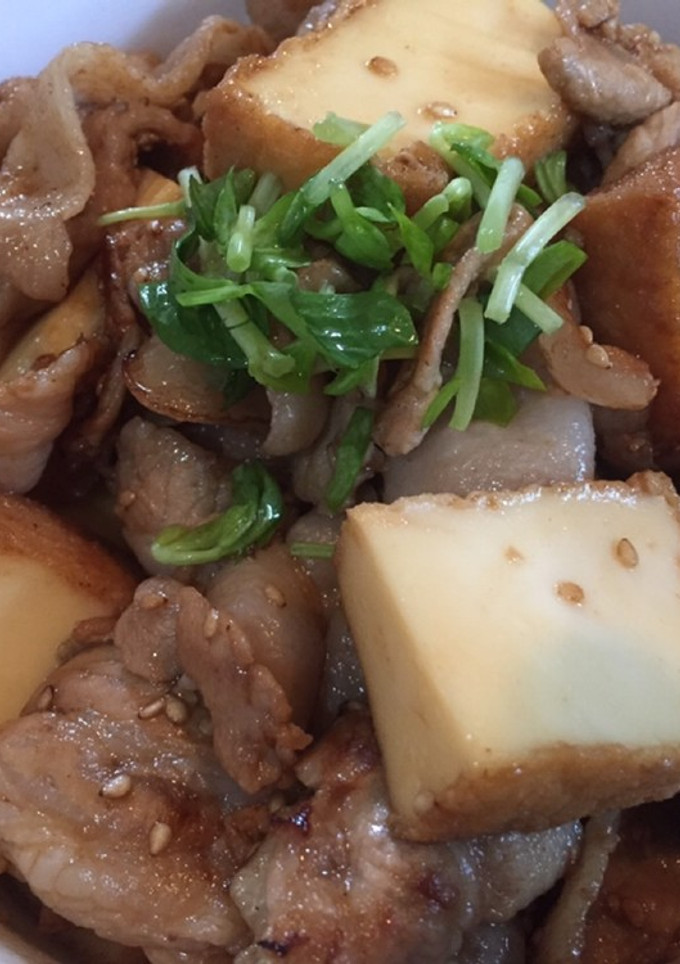 厚揚げのすき焼き風-レシピのメイン写真