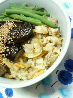 ✿揚げナスが❀ジュ~シィ~✿浅蜊丼-レシピのメイン写真