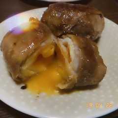 半熟卵でトロトロ！肉巻き卵-レシピのメイン写真