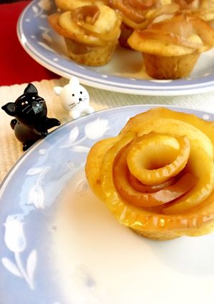 簡単♪ふんわりシナモンのりんごケーキ♡-レシピのメイン写真