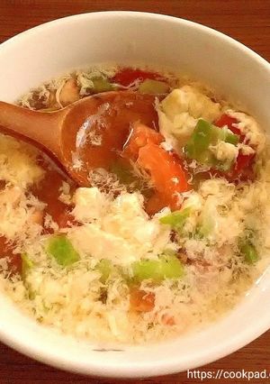 ３つの彩り◦トマトスープ-レシピのメイン写真