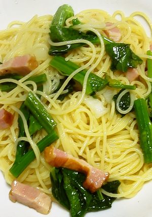 新野菜「あすっこ」とベーコンでパスタ-レシピのメイン写真