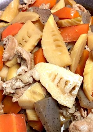 たけのこと豚肉の煮物☆しみ旨〜☆-レシピのメイン写真