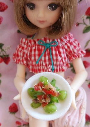 リカちゃんサイズ♡ホットサラダꕤ*.ﾟ-レシピのメイン写真