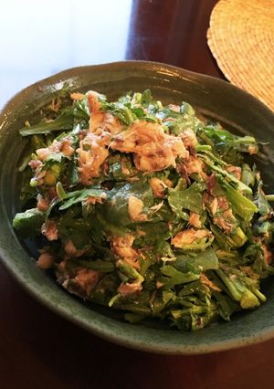 春菊と鯖缶のサラダ-レシピのメイン写真