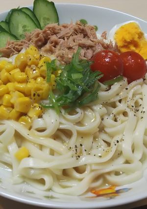 塩レモンの冷やしぶっかけうどん-レシピのメイン写真