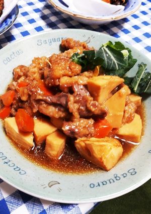 タケノコと豚バラの和風揚げ煮♪-レシピのメイン写真