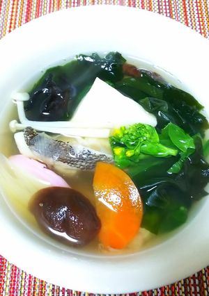 鱈と残り野菜のスープ中華風-レシピのメイン写真