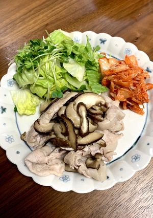 豚肉、キムチ、カイワレ-レシピのメイン写真
