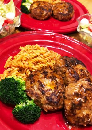 今日の夕飯17 煮込みハンバーグ-レシピのメイン写真