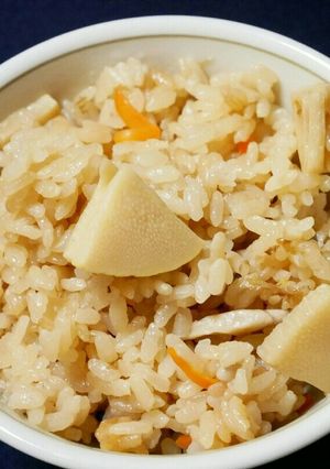筍の煮物のリメイク＊筍の炊き込みご飯-レシピのメイン写真