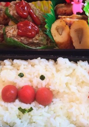 簡単すぎ！アンパンマンのキャラ弁♪-レシピのメイン写真