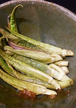 イタドリの新芽 和え物 わさび醤油-レシピのメイン写真