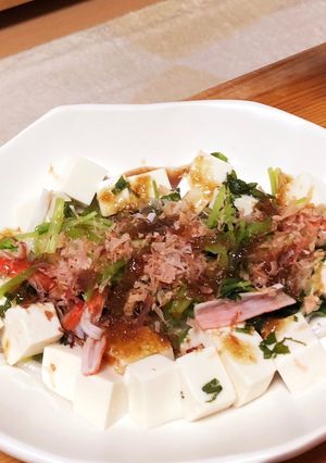 三つ葉と豆腐ヘルシーサラダ-レシピのメイン写真