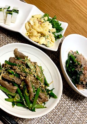 夜ご飯の主役にもアスパラ炒め-レシピのメイン写真