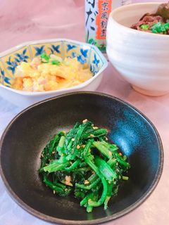 簡単!白だしで!ほうれん草のナムル-レシピのメイン写真