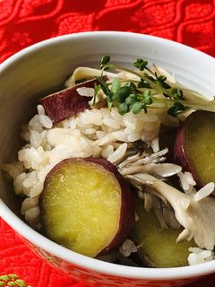 さつまいもと舞茸の炊き込みご飯-レシピのメイン写真
