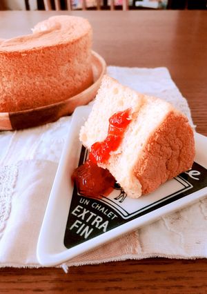 はちみつシフォンケーキ-レシピのメイン写真