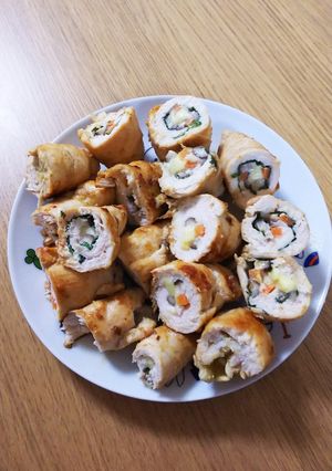 ササミの巻き巻き焼き-レシピのメイン写真