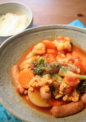 冷凍野菜ミックスで簡単！トマトポトフ-レシピのメイン写真