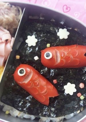子供の日に【簡単】鯉のぼりウインナー-レシピのメイン写真