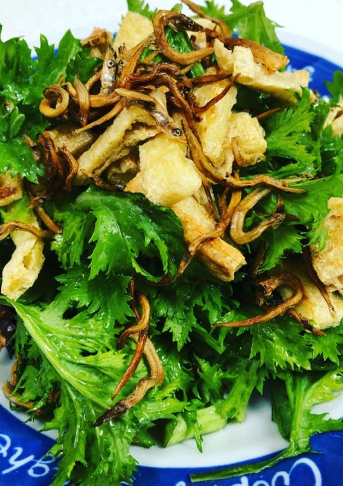 わさび菜と油揚げのサラダ☆簡単-レシピのメイン写真