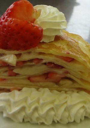 ヨーグルトでさっぱり♪ミルクレープ-レシピのメイン写真