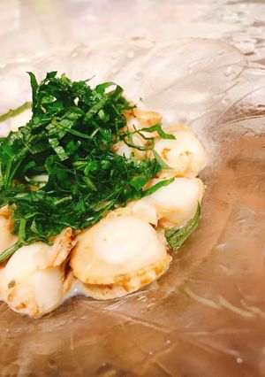 ベビーホタテの簡単バター青じそ炒め♩-レシピのメイン写真