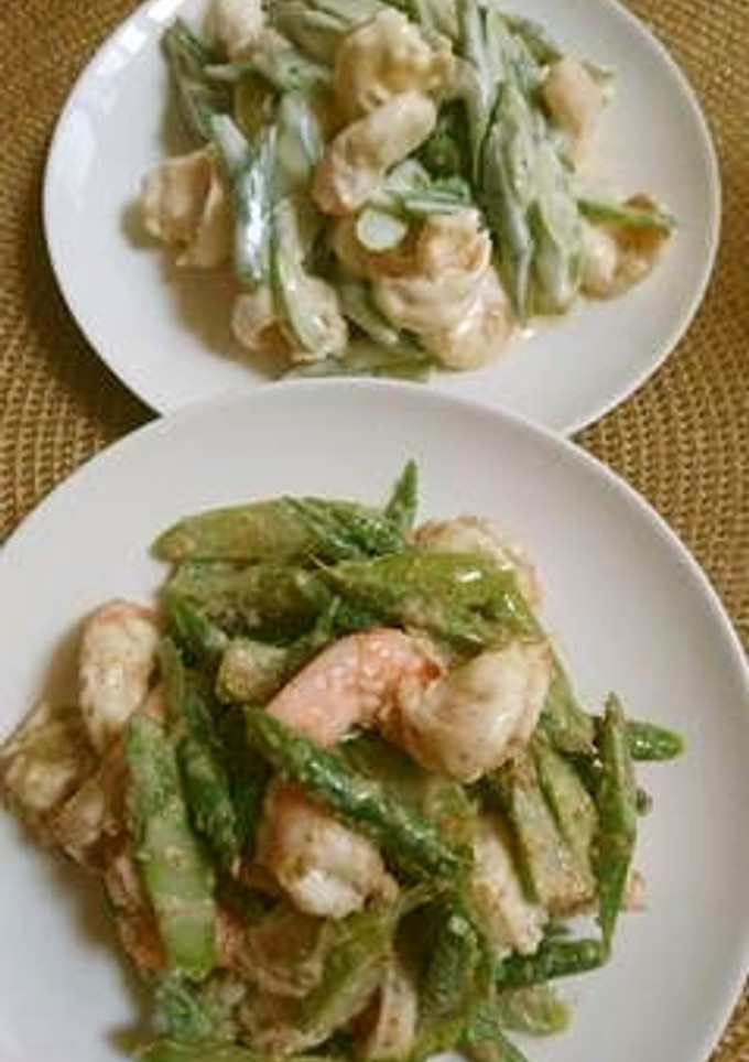 季節の和え物２種～エビとアスパラ～-レシピのメイン写真