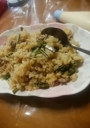 こごみバター醤油飯→炊飯器やフライパンで-レシピのメイン写真