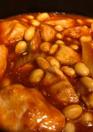 鶏肉と大豆のトマト煮込み-レシピのメイン写真