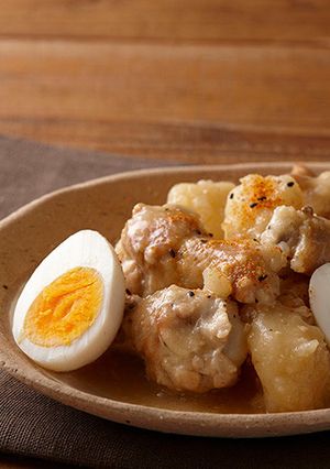 手羽元とじゃが芋のみそ煮-レシピのメイン写真