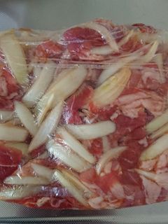 アイラップで冷凍⛤豚のしょうが焼き味-レシピのメイン写真