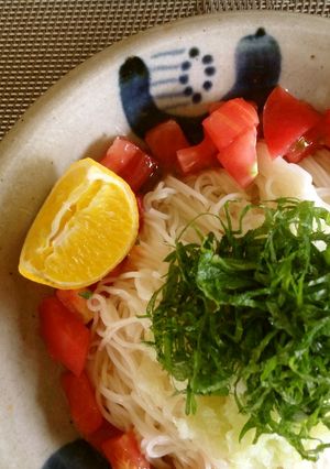 トマト☆おろしそうめん(冷)-レシピのメイン写真