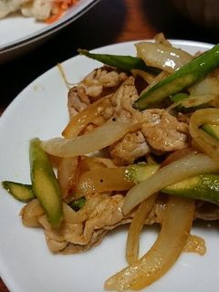 アスパラと豚肉のカレー炒め-レシピのメイン写真