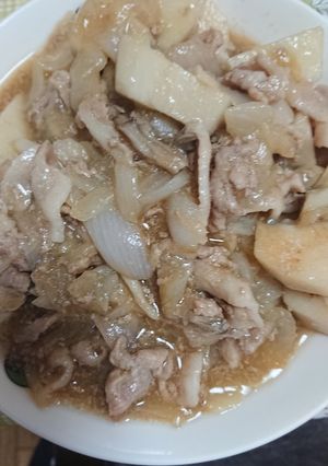炊飯器で簡単新玉ねぎの豚どん-レシピのメイン写真