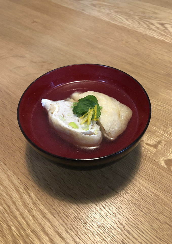 油揚げと鶏むねのお吸い物-レシピのメイン写真