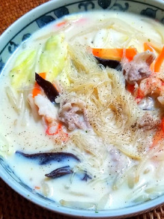 食べるスープ✿春雨チャンポンスープ-レシピのメイン写真