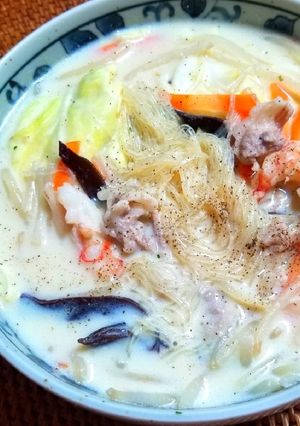 食べるスープ✿春雨チャンポンスープ-レシピのメイン写真