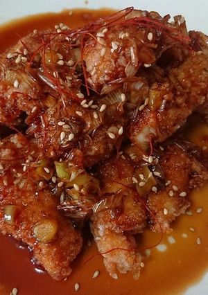 酒を飲ませろ！ささみ唐揚げの甘口ダレがけ-レシピのメイン写真