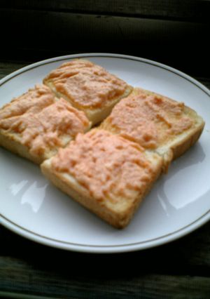 美味しい♪めんたいこトースト！-レシピのメイン写真