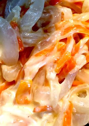 超簡単！にんじんと玉ねぎのチーズ炒め★-レシピのメイン写真
