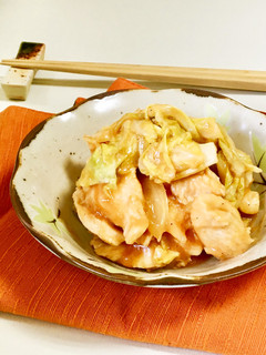 レンジで♪鶏キャベツのケチャップ味噌煮-レシピのメイン写真